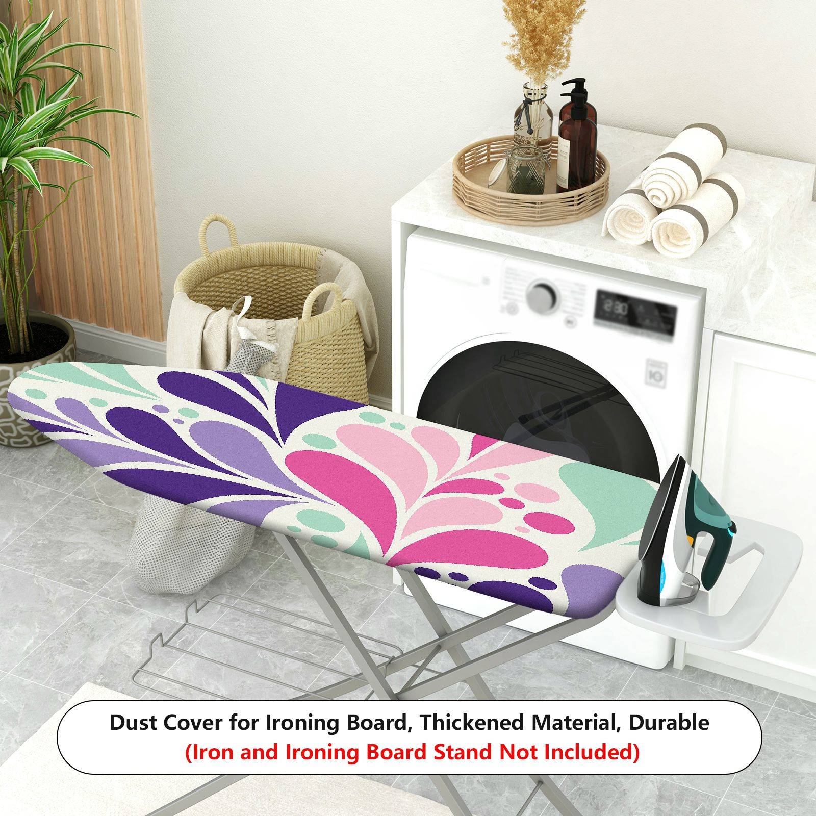 1-Piece Abstract Colorful Pattern Decorative  Ironing Board Cover, Universal Size, Without Board