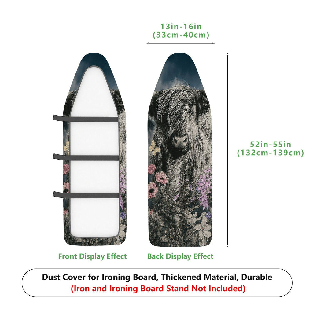 1-Piece Floral Animal Nature  Ironing Board Cover, Universal Size, Without Board
