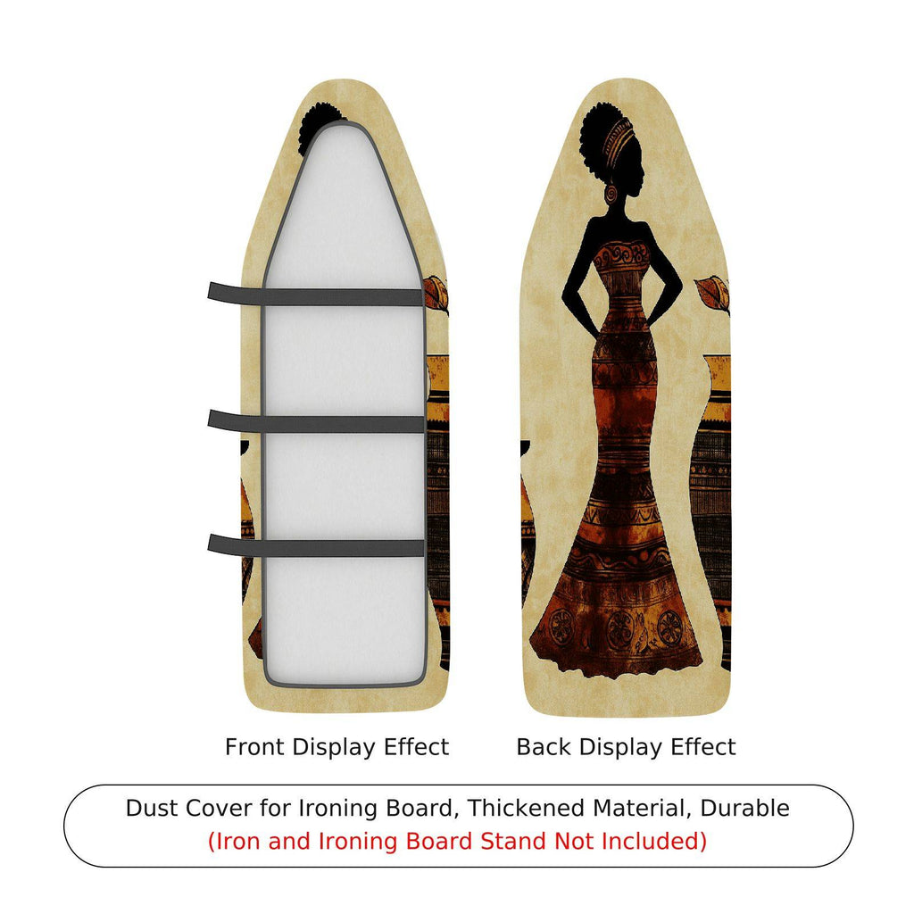 1-Piece African Art Tribal Woman Cultural  Ironing Board Cover, Universal Size, Without Board