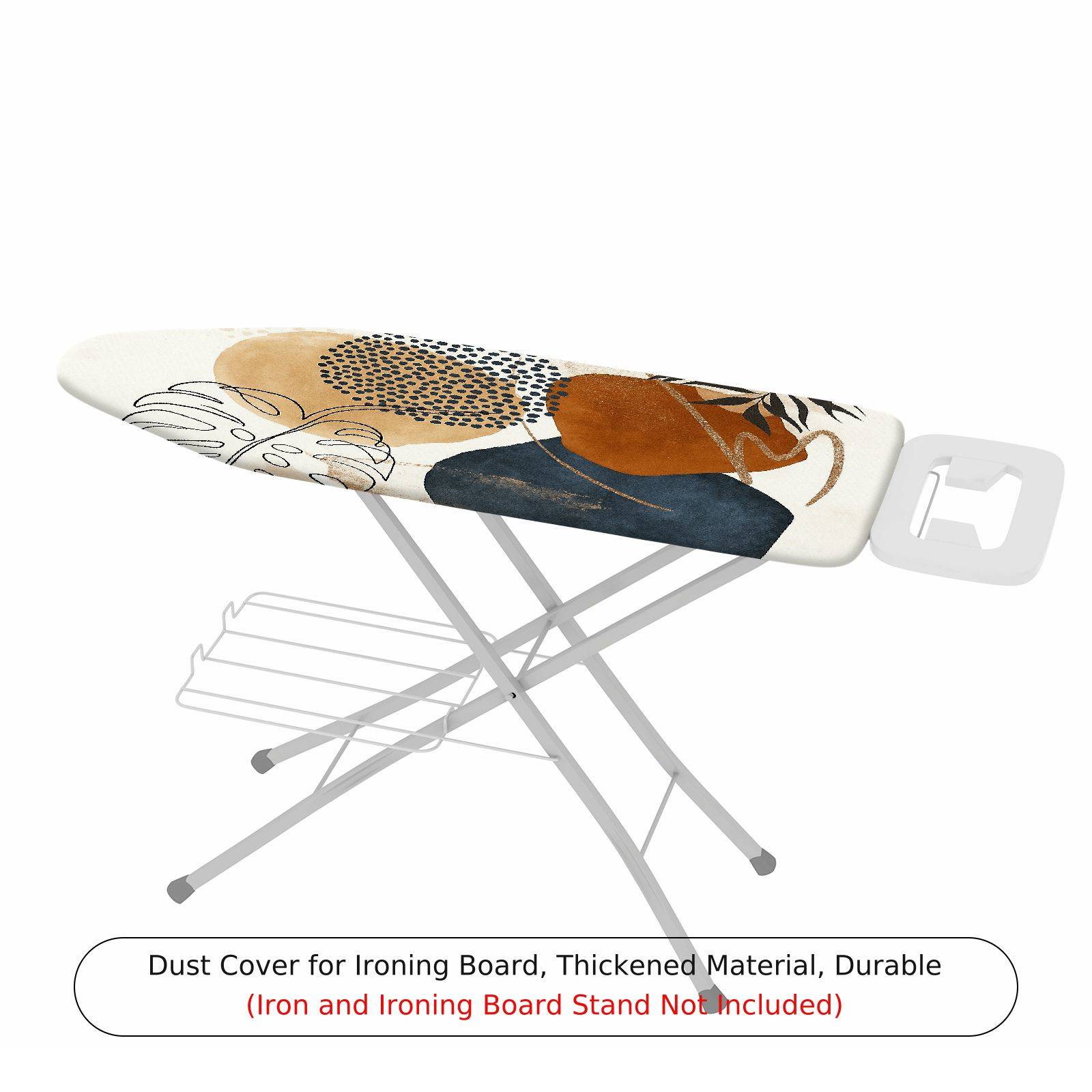 1-Piece Abstract Art Leaf Pattern Geometric  Ironing Board Cover, Universal Size, Without Board