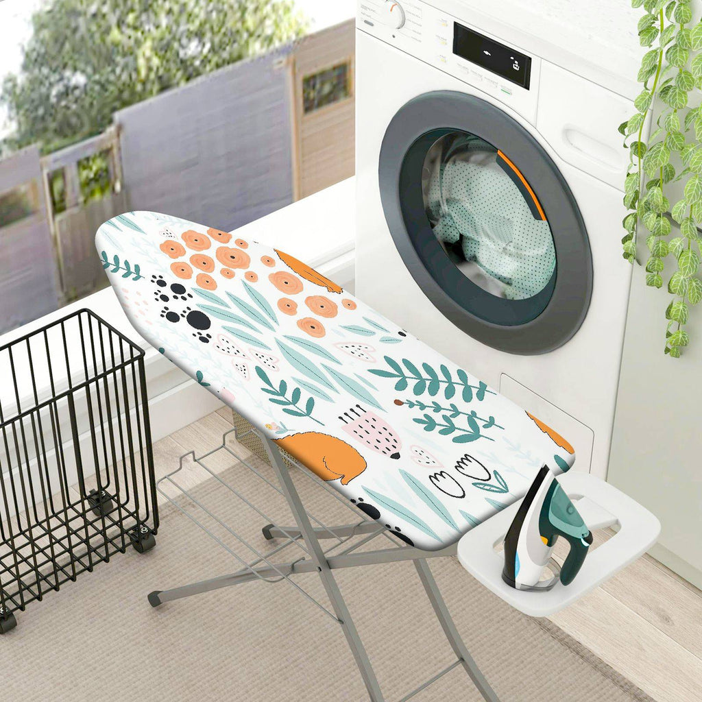 1-Piece Floral Leaves Animal  Ironing Board Cover, Universal Size, Without Board