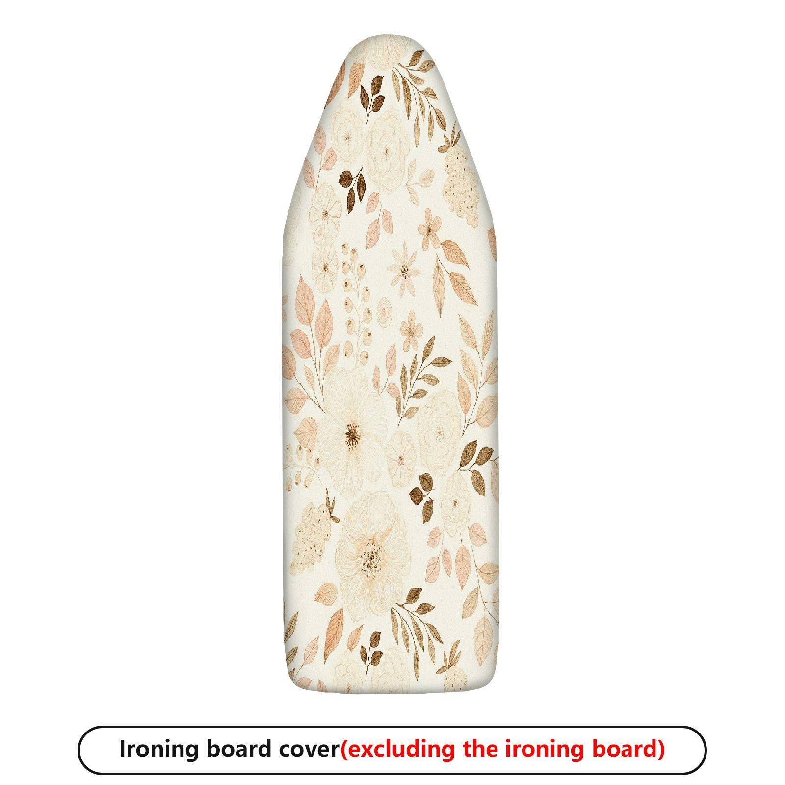 1-Piece Floral Beige Elegant  Ironing Board Cover, Universal Size, Without Board