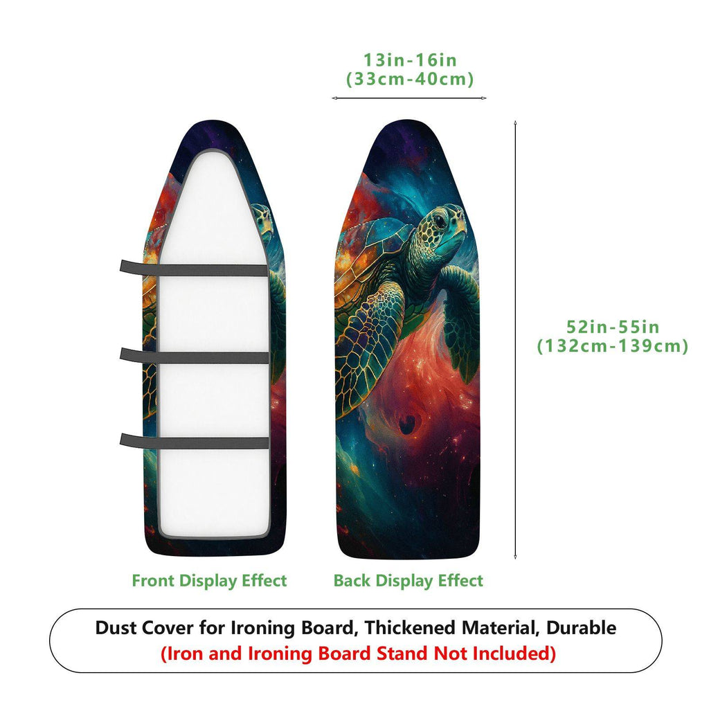 1-Piece Ocean Turtle Space  Ironing Board Cover, Universal Size, Without Board