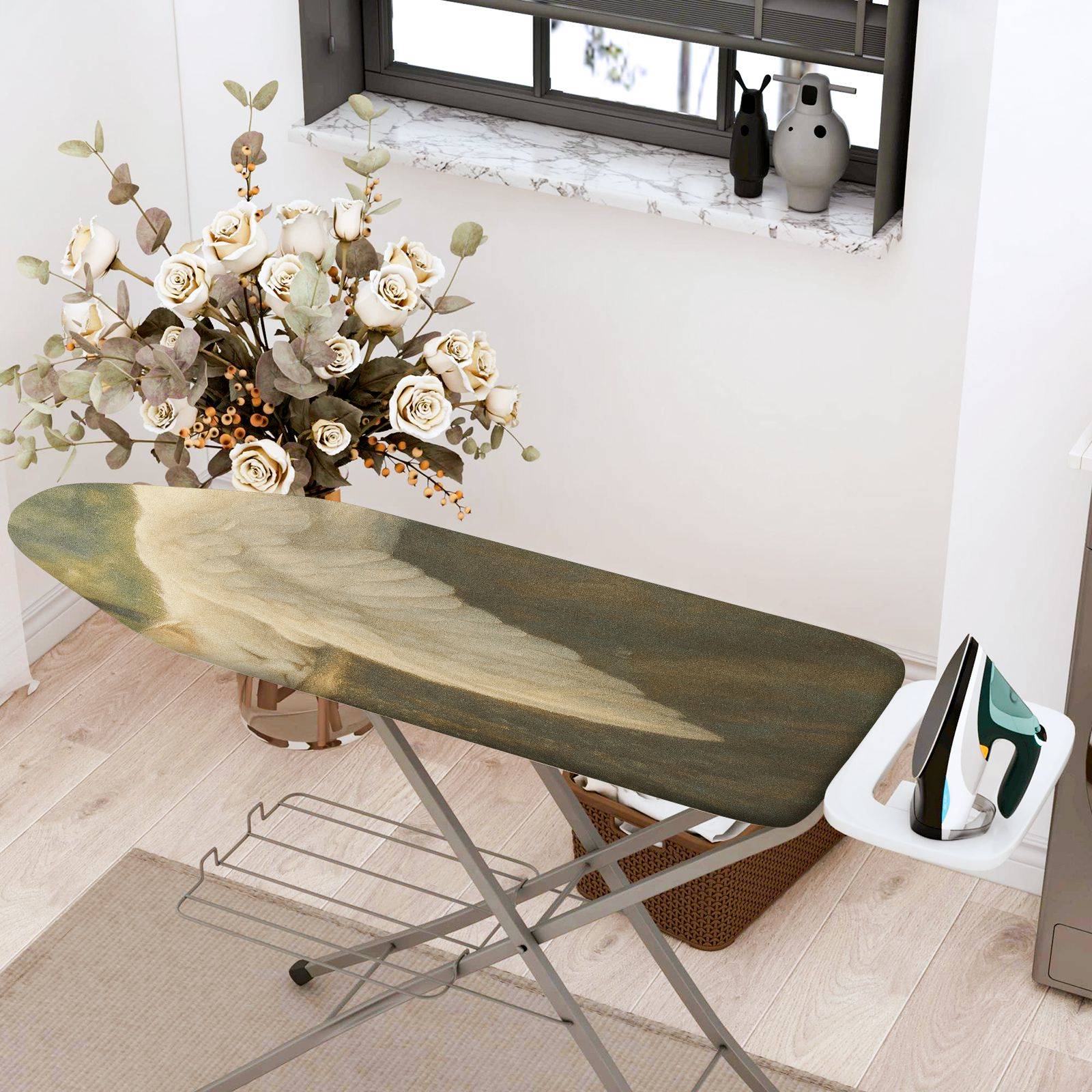 1-Piece Angelic Wings Artistic Elegant  Ironing Board Cover, Universal Size, Without Board