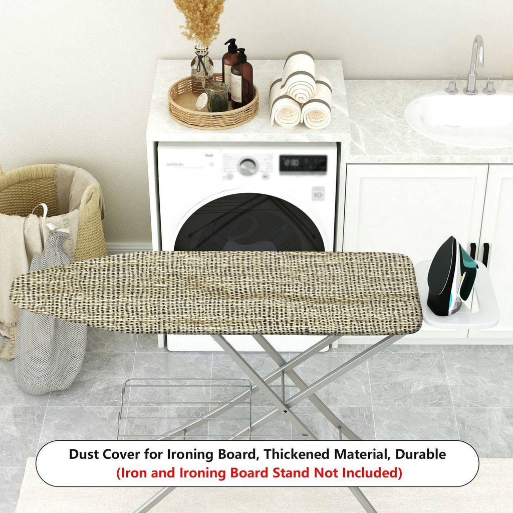 1-Piece Burlap Rustic Beige  Ironing Board Cover, Universal Size, Without Board