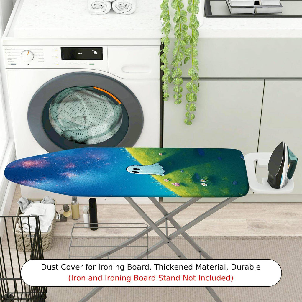 1-Piece Night Sky Ghost Animal  Ironing Board Cover, Universal Size, Without Board