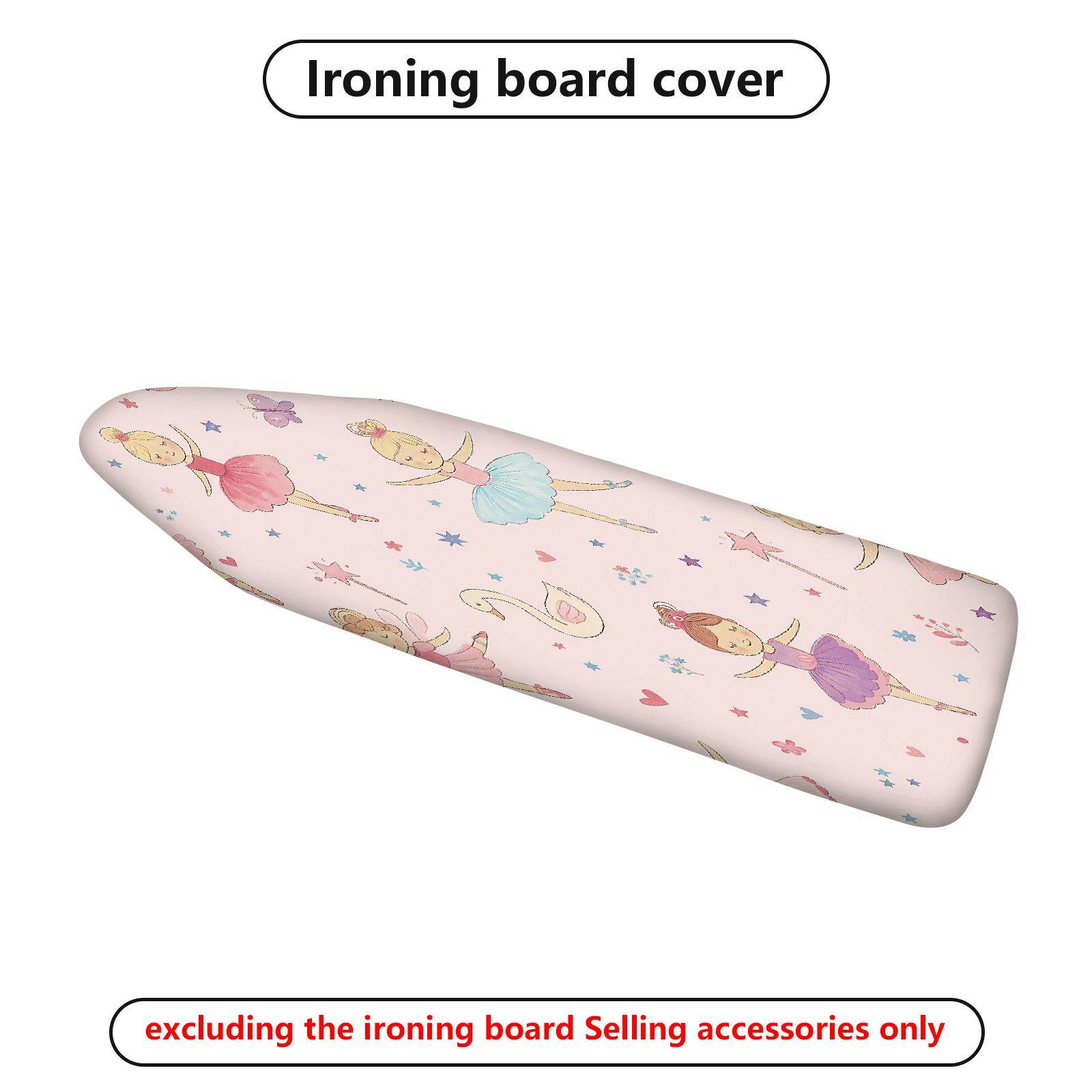 1-Piece Ballet Ballerina Pink  Ironing Board Cover, Universal Size, Without Board