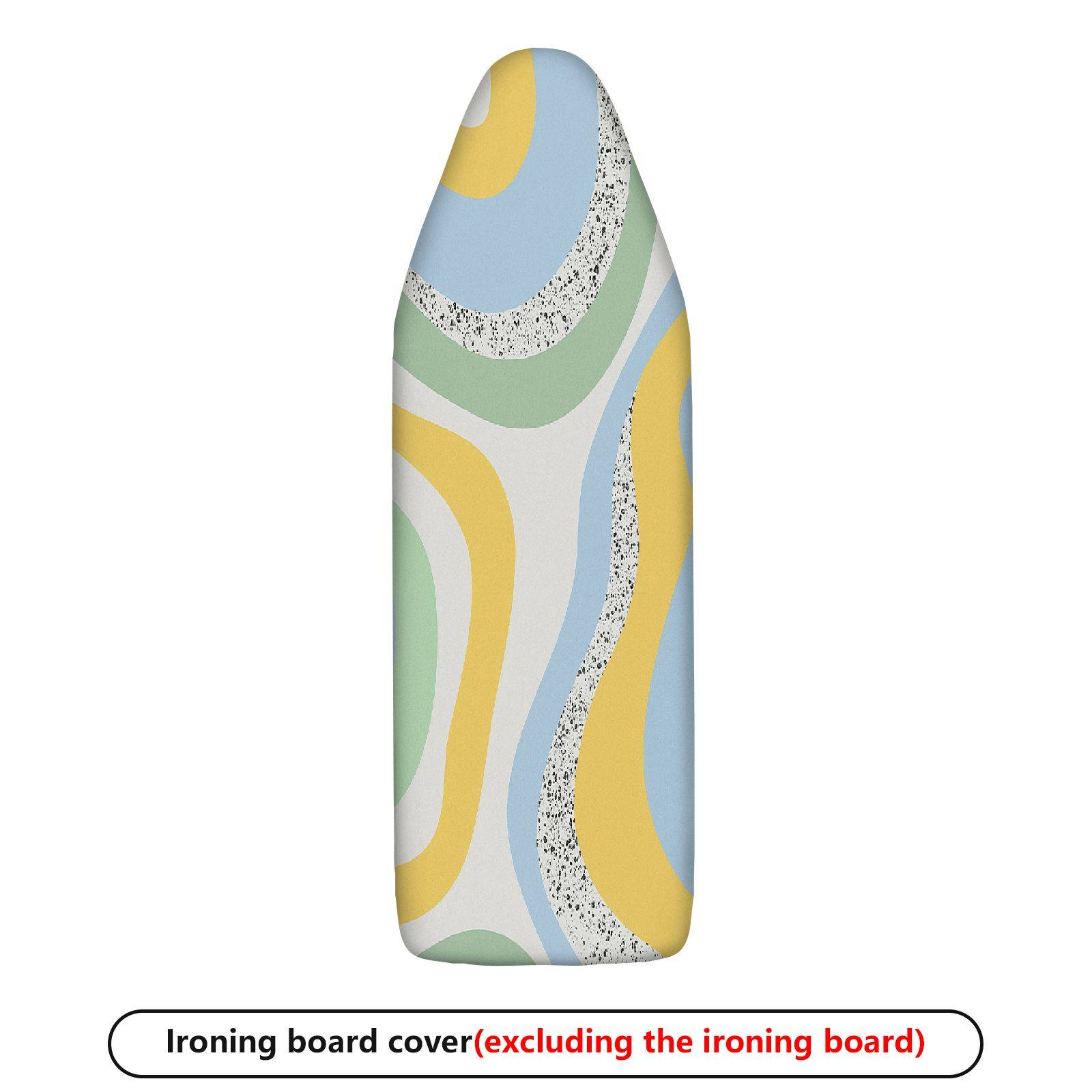 1-Piece Abstract Wave Pattern Pastel Color Modern  Ironing Board Cover, Universal Size, Without Board