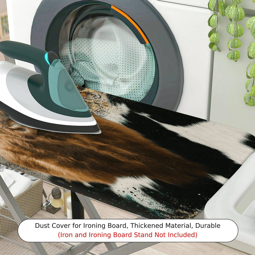 1-Piece Animal Print Cow Fur Pattern Leopard  Ironing Board Cover, Universal Size, Without Board