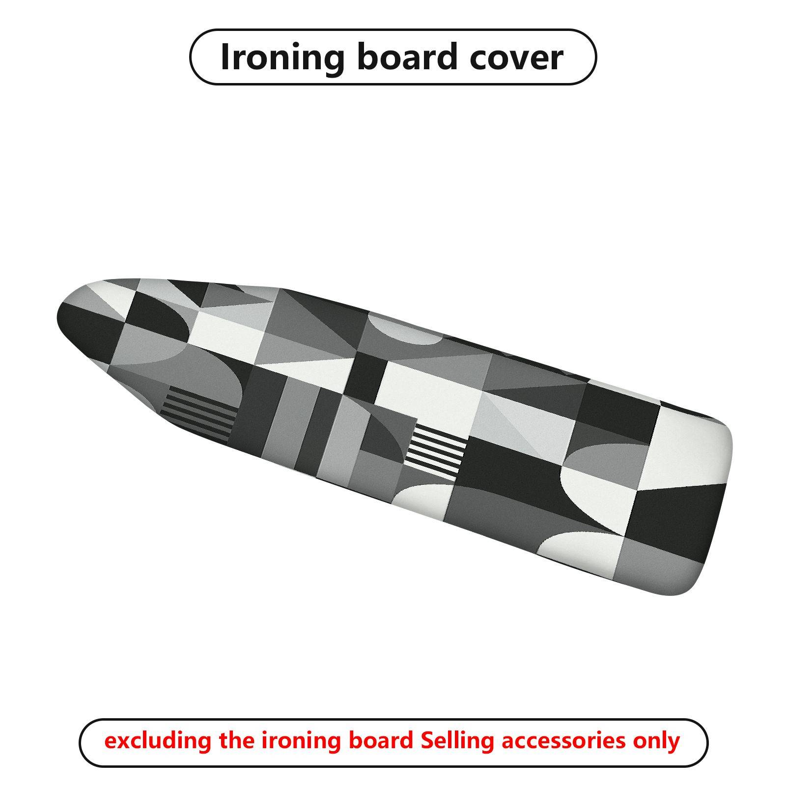 1-Piece Geometric Abstract Monochrome  Ironing Board Cover, Universal Size, Without Board
