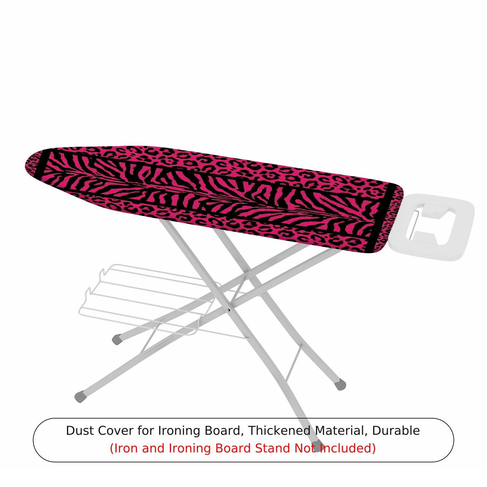 1-Piece Zebra Leopard Pink  Ironing Board Cover, Universal Size, Without Board