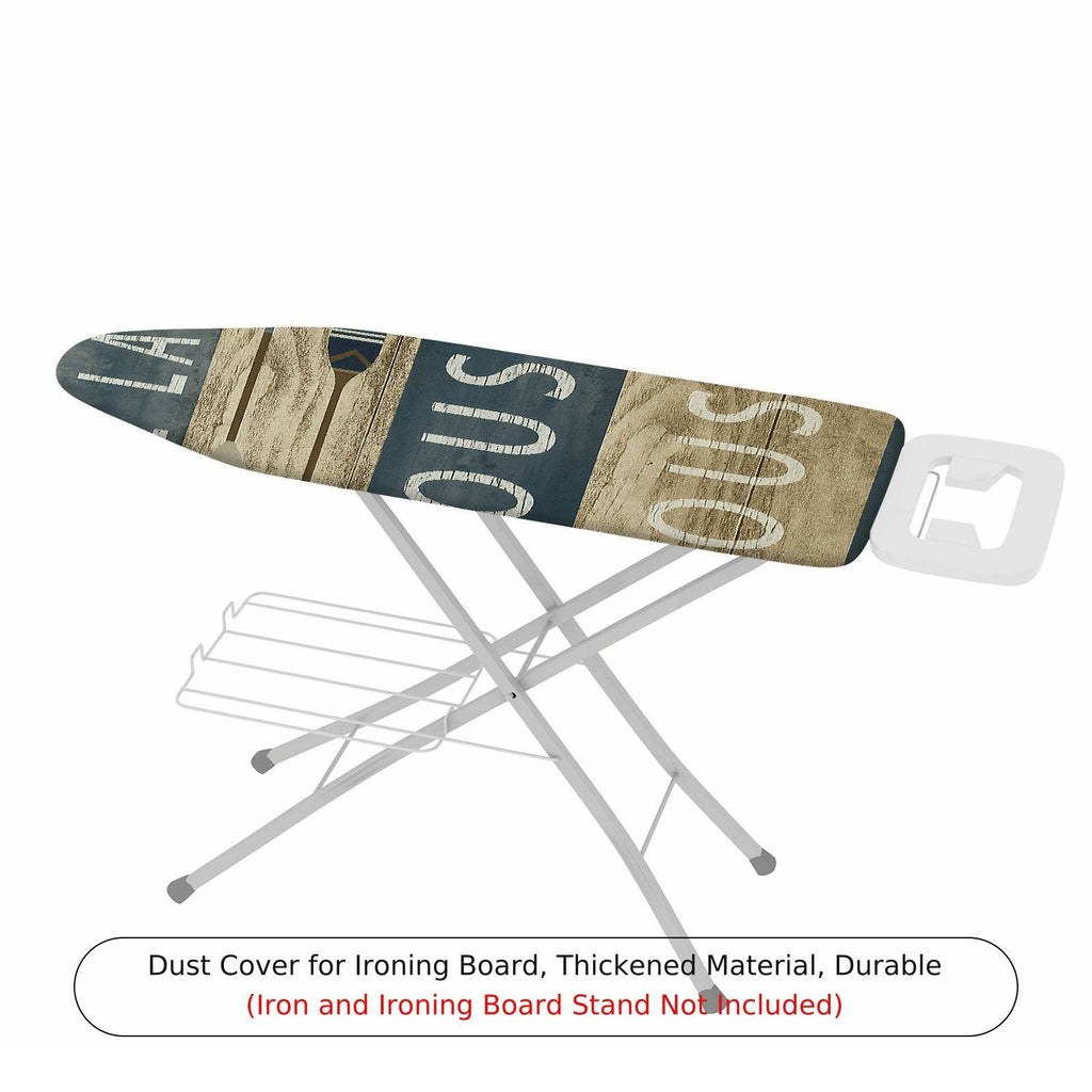 1-Piece Vintage Retro Letters  Ironing Board Cover, Universal Size, Without Board