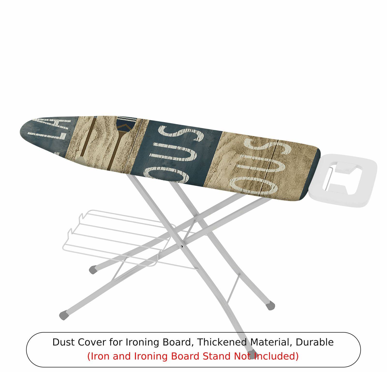 1-Piece Vintage Retro Letters  Ironing Board Cover, Universal Size, Without Board