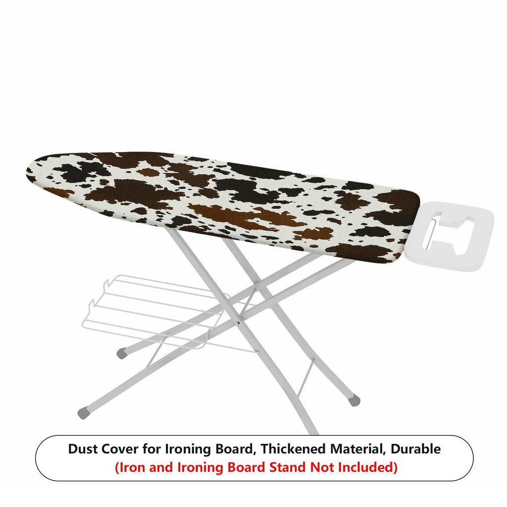 1-Piece Cow Pattern Animal Print Brown Black Theme  Ironing Board Cover, Universal Size, Without Board