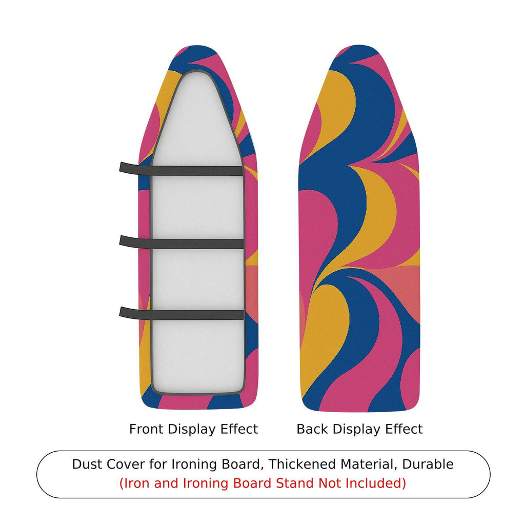 1-Piece Abstract Colorful Swirl Pattern  Ironing Board Cover, Universal Size, Without Board