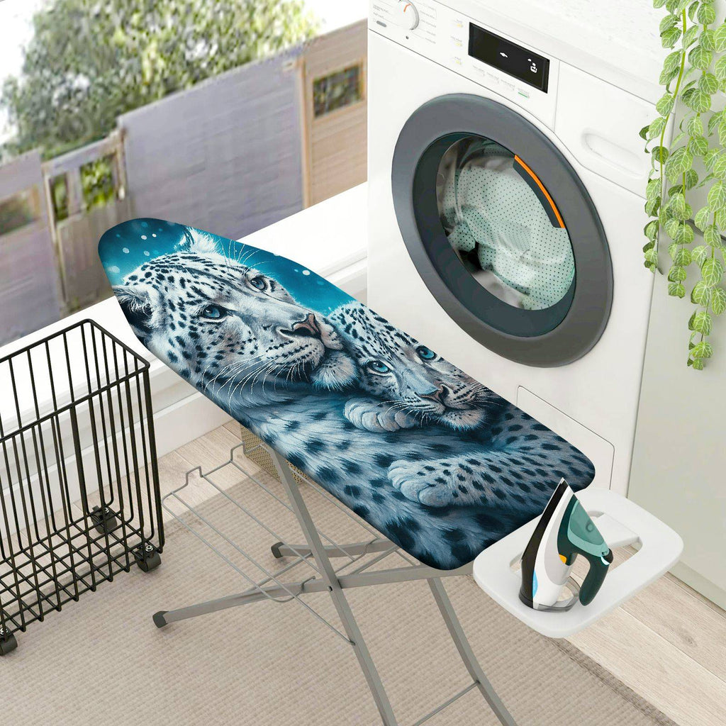 1-Piece Snow leopard Wildlife Animal Nature  Ironing Board Cover, Universal Size, Without Board
