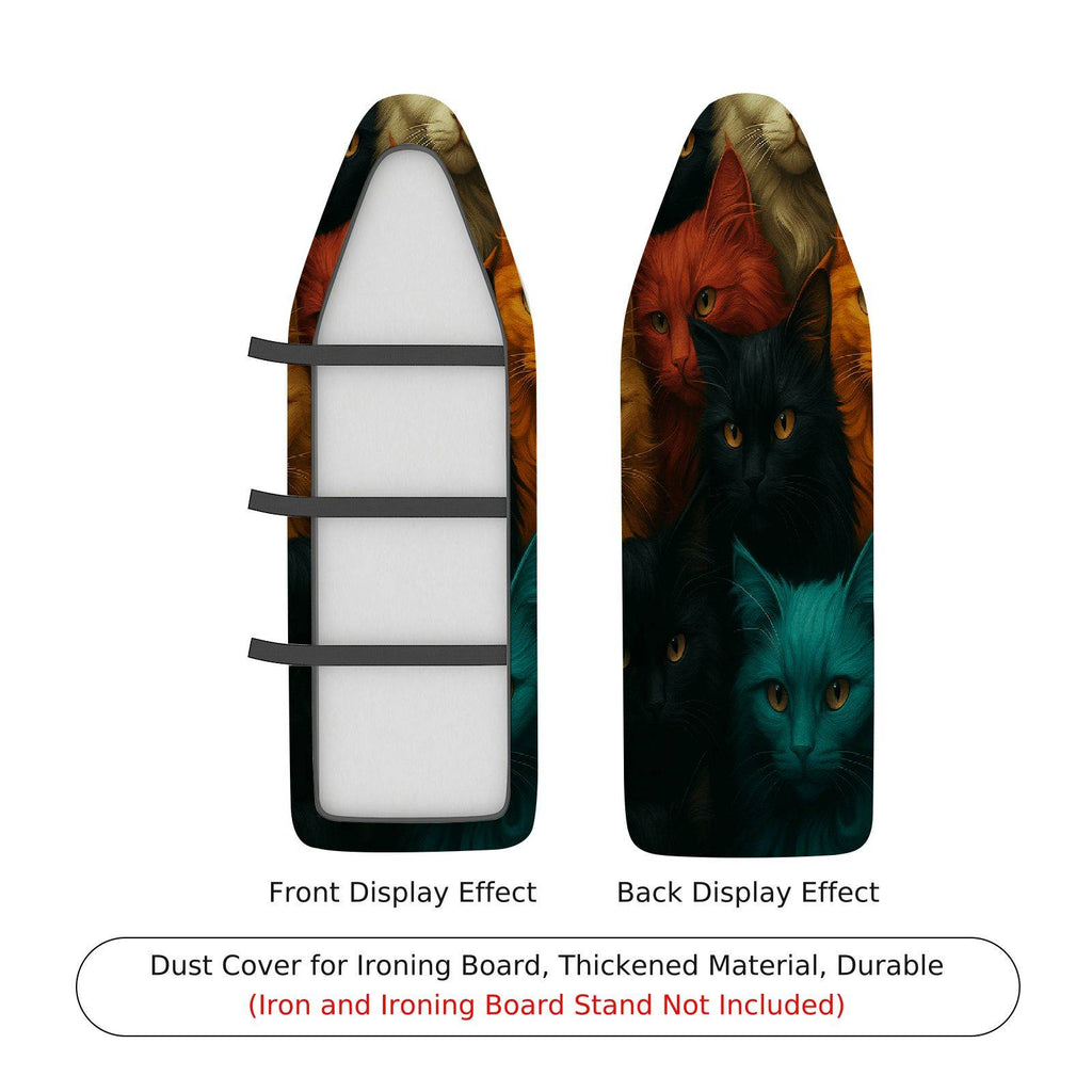 1-Piece Animal Cat Colorful  Ironing Board Cover, Universal Size, Without Board