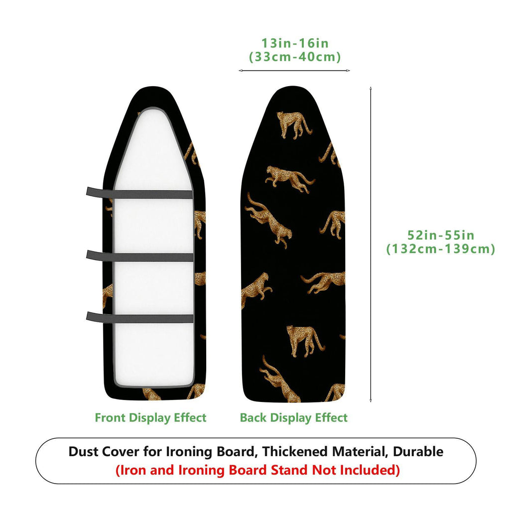 1-Piece Animal Leopard Gold  Ironing Board Cover, Universal Size, Without Board