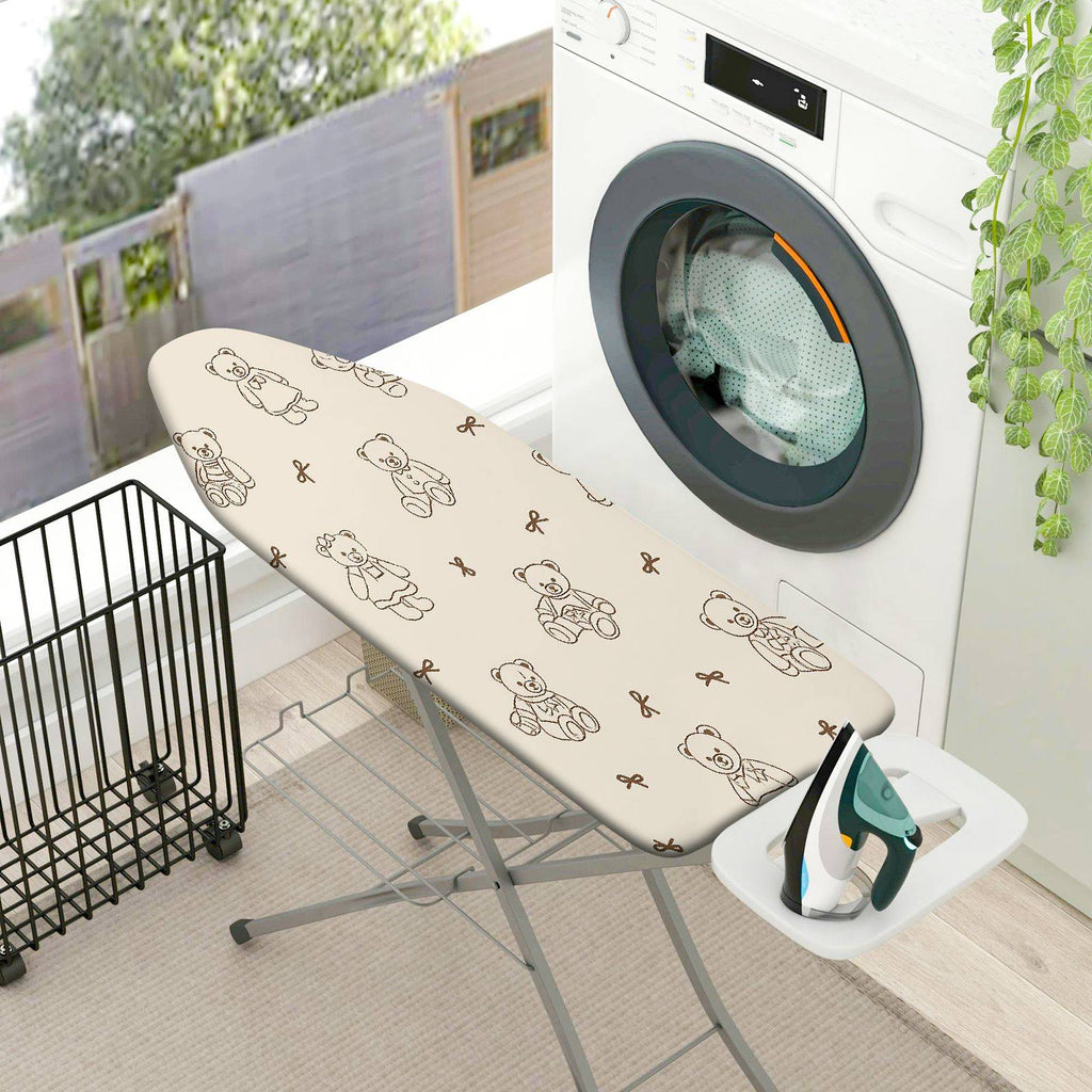 1-Piece Cute  Animal Print Beige  Ironing Board Cover, Universal Size, Without Board