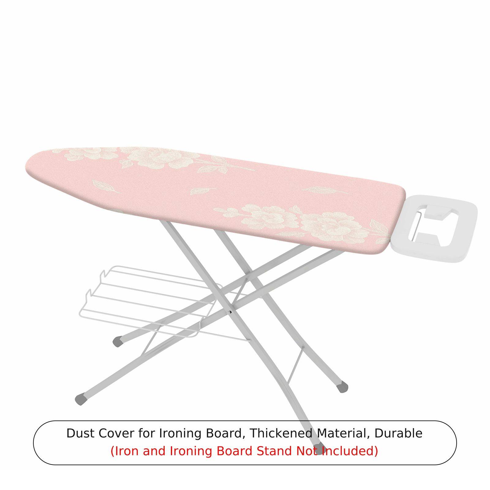 1-Piece Pink Floral Soft  Ironing Board Cover, Universal Size, Without Board