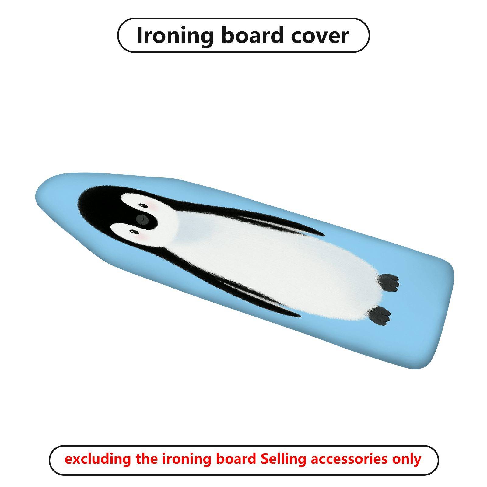 1-Piece Animal Penguin  Ironing Board Cover, Universal Size, Without Board