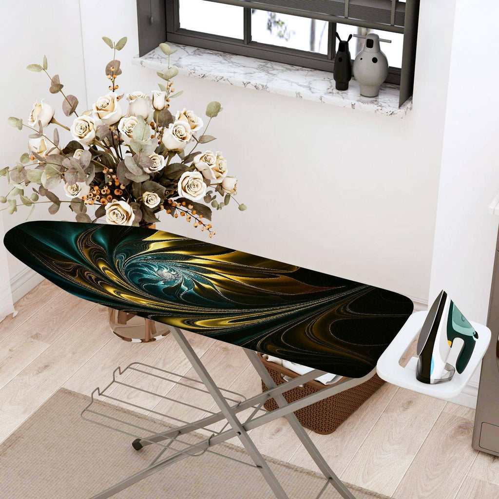 1-Piece Abstract Swirl Design Artistic  Ironing Board Cover, Universal Size, Without Board