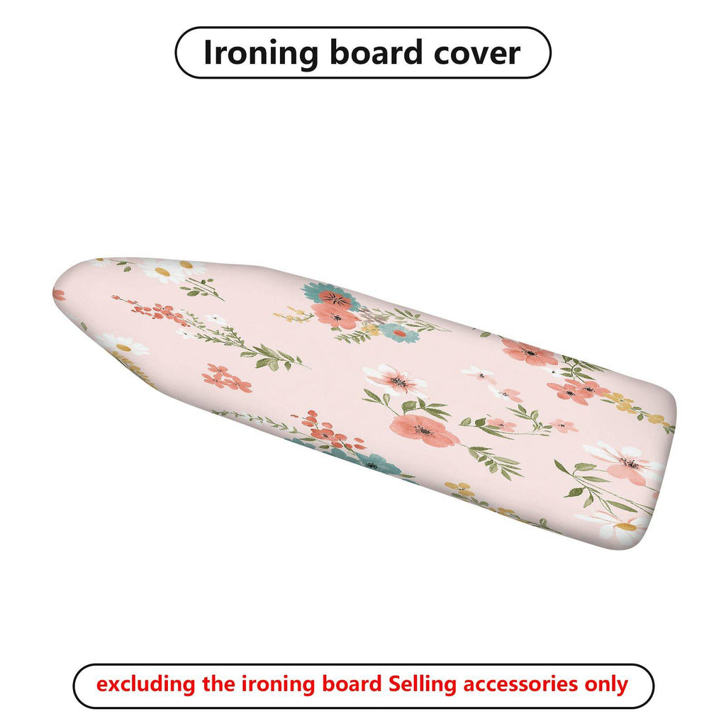 1-Piece Floral Pattern Pink Decorative  Ironing Board Cover, Universal Size, Without Board