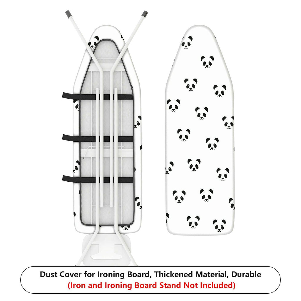 1-Piece Black Panda Pattern  Animal  Ironing Board Cover, Universal Size, Without Board