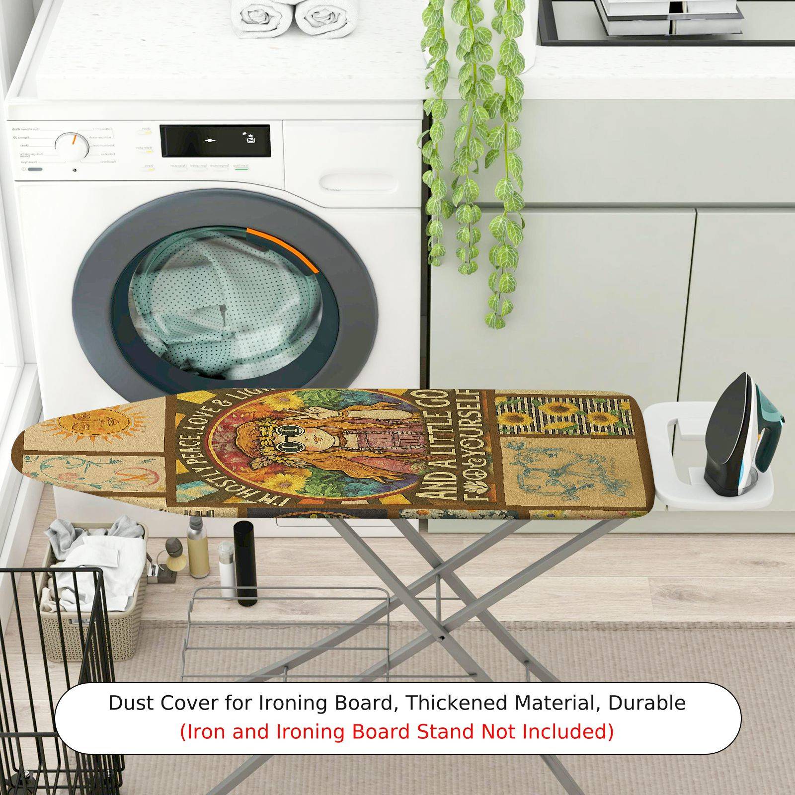 1-Piece Retro Bohemian Artistic  Ironing Board Cover, Universal Size, Without Board