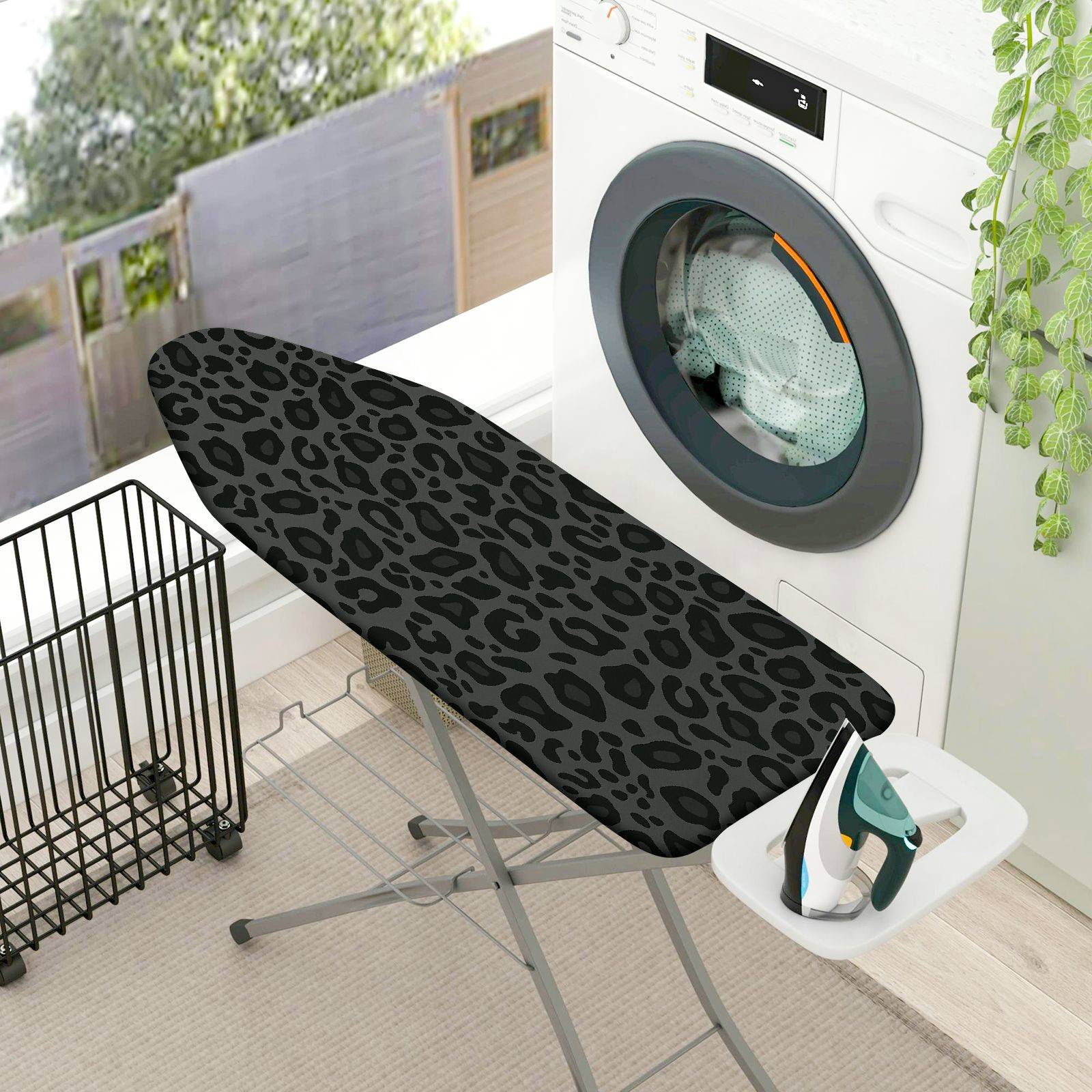 1-Piece Leopard Print Animal Pattern Stylish  Ironing Board Cover, Universal Size, Without Board