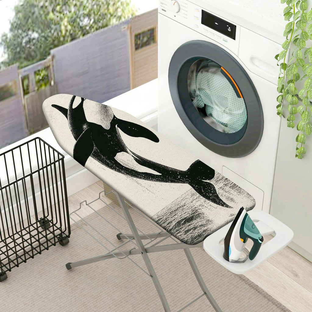 1-Piece Whale Ocean Sea  Ironing Board Cover, Universal Size, Without Board