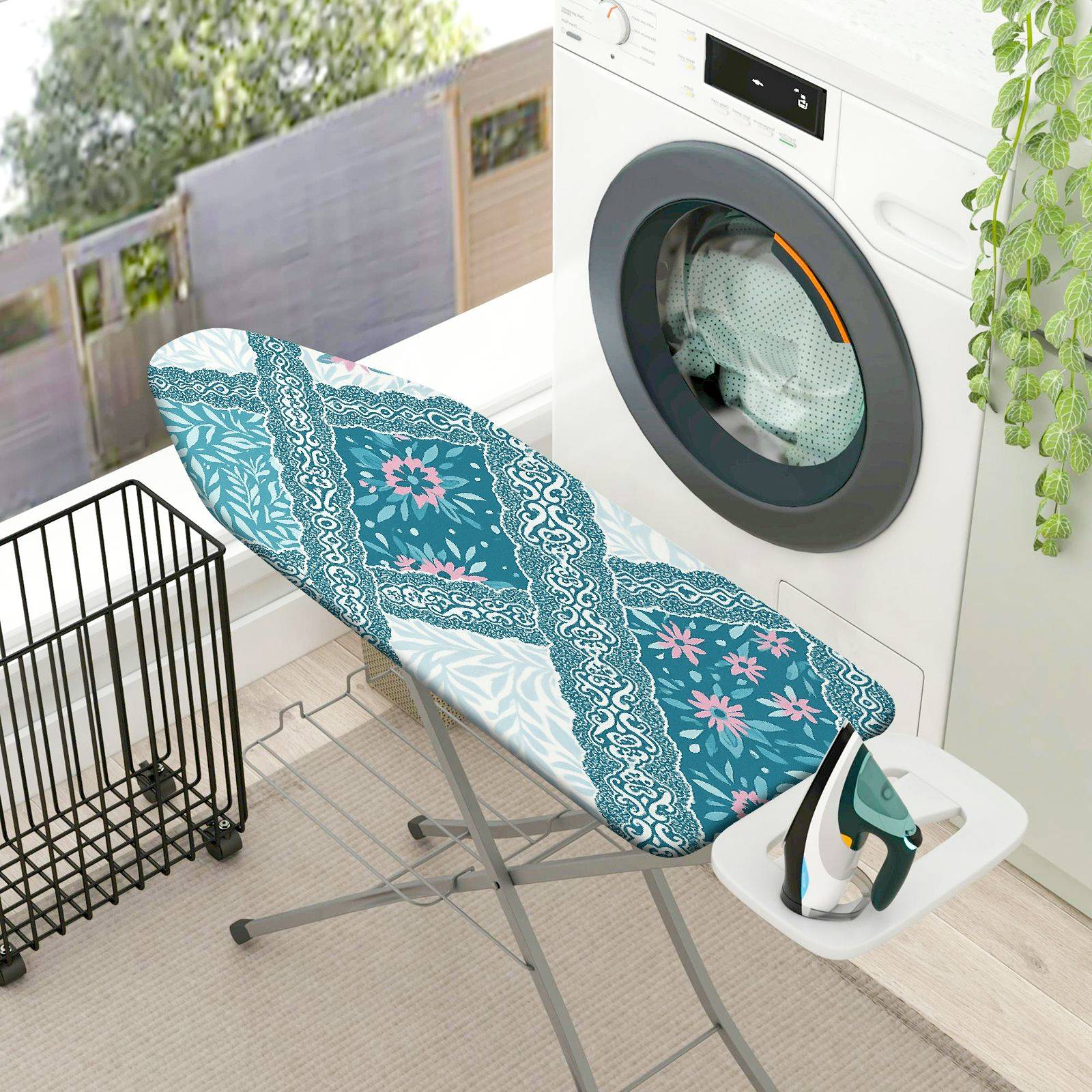 1-Piece Floral Bohemian Retro  Ironing Board Cover, Universal Size, Without Board
