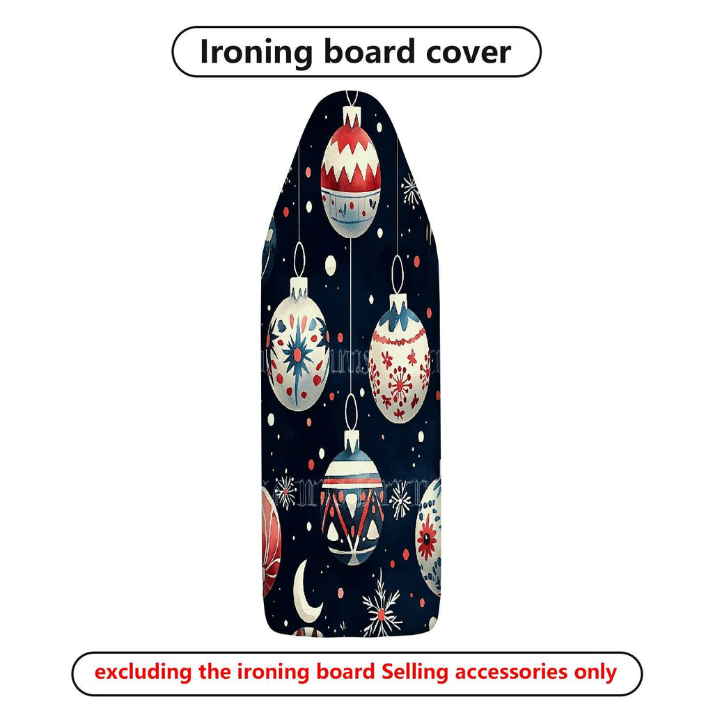 1-Piece Christmas Ornament Ball Snowflake  Ironing Board Cover, Universal Size, Without Board