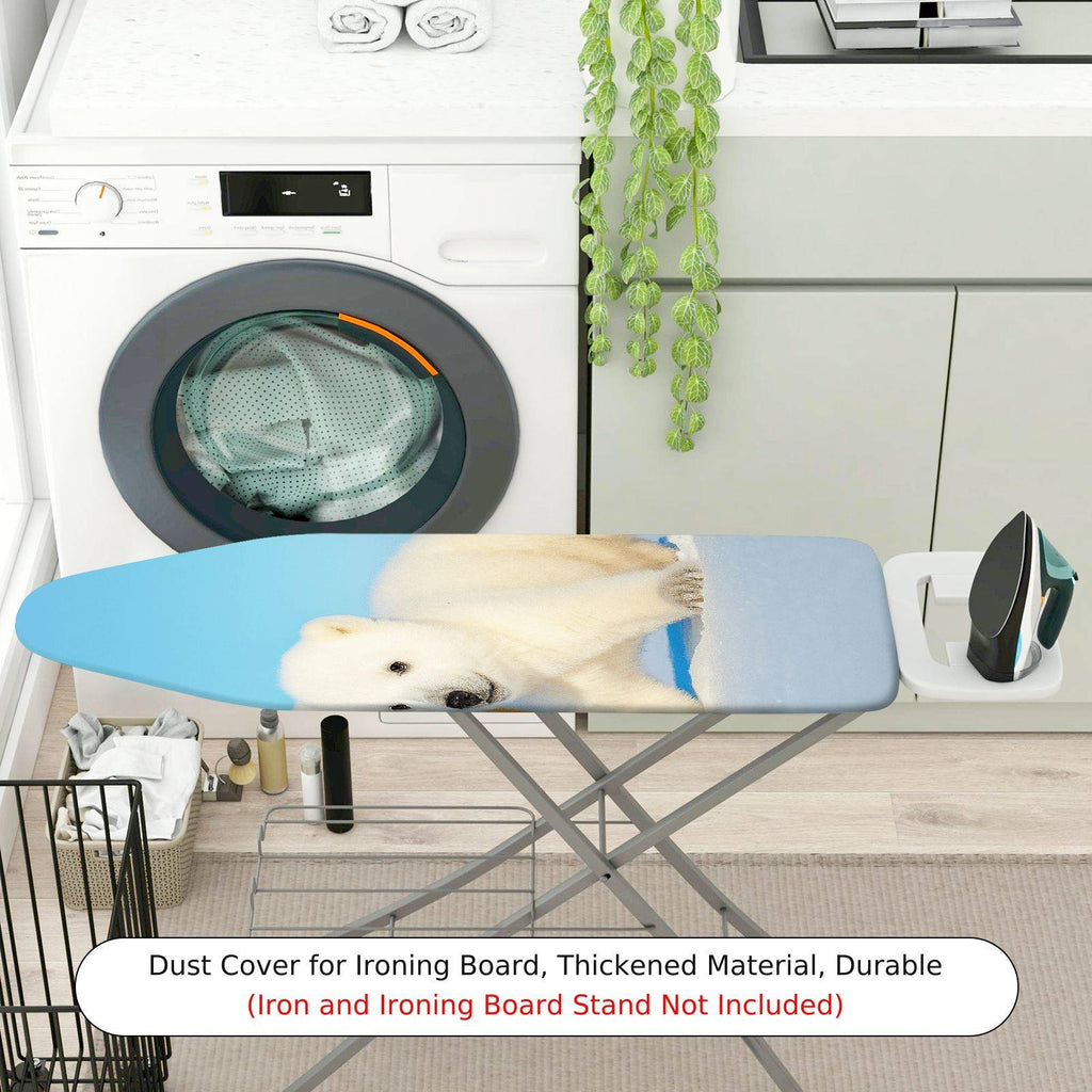 1-Piece Polar Bear Animal Snow  Ironing Board Cover, Universal Size, Without Board