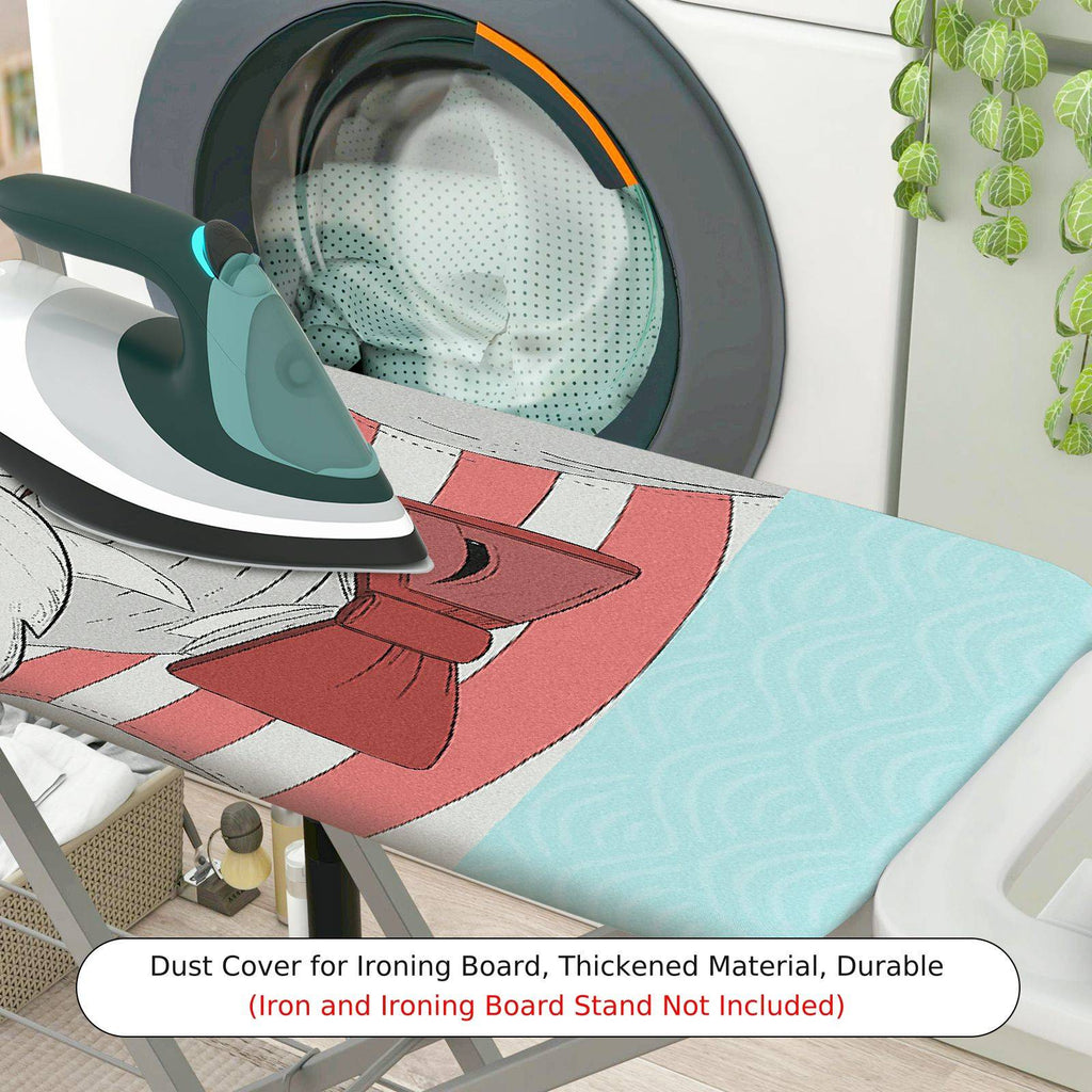 1-Piece Christmas Santa Claus  Ironing Board Cover, Universal Size, Without Board