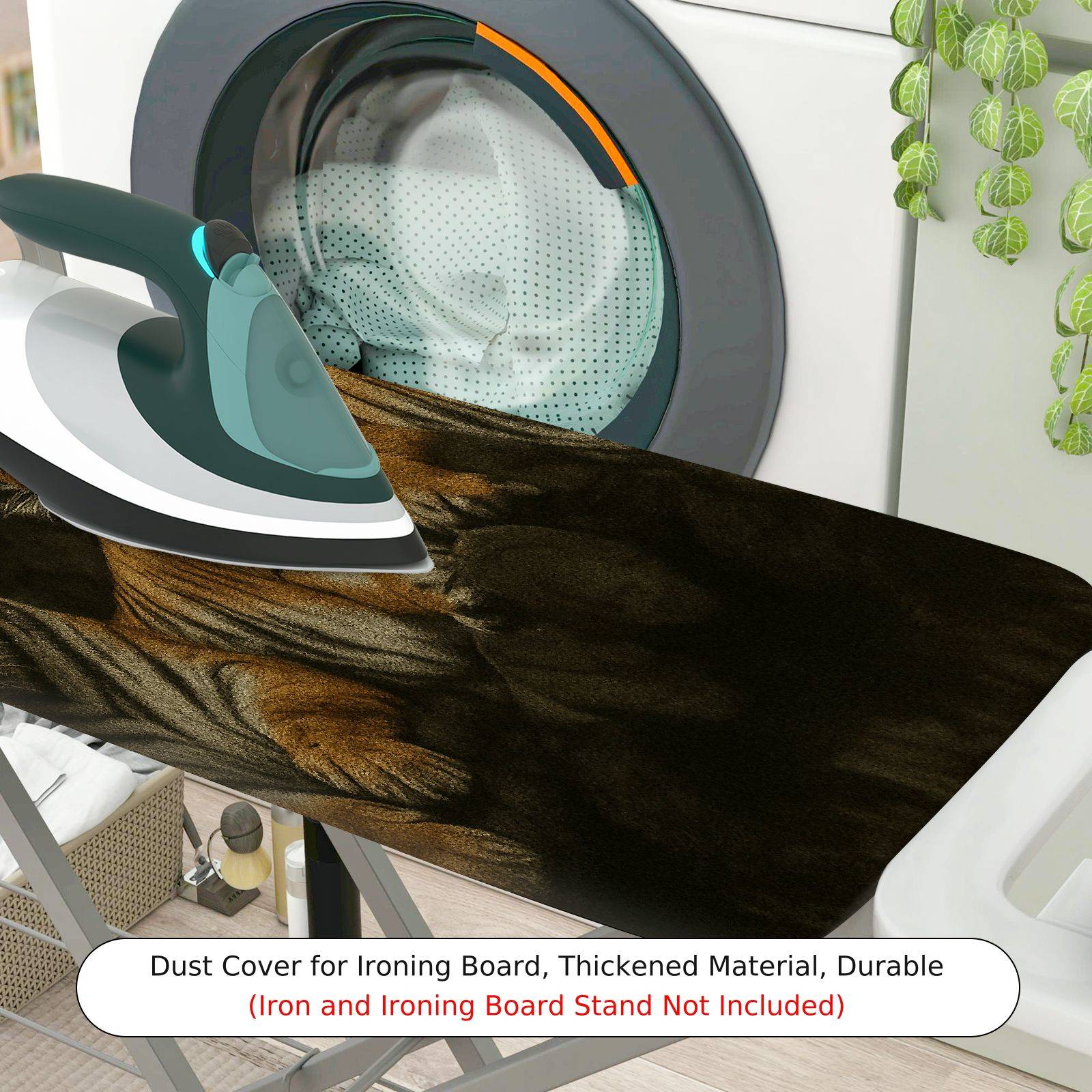 1-Piece Tiger Animal Wildlife  Ironing Board Cover, Universal Size, Without Board