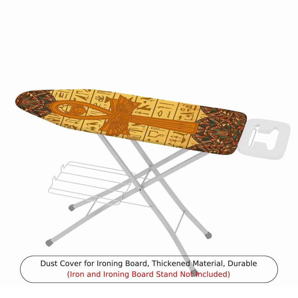 1-Piece Ancient Egyptian Ankh Hieroglyphics  Ironing Board Cover, Universal Size, Without Board
