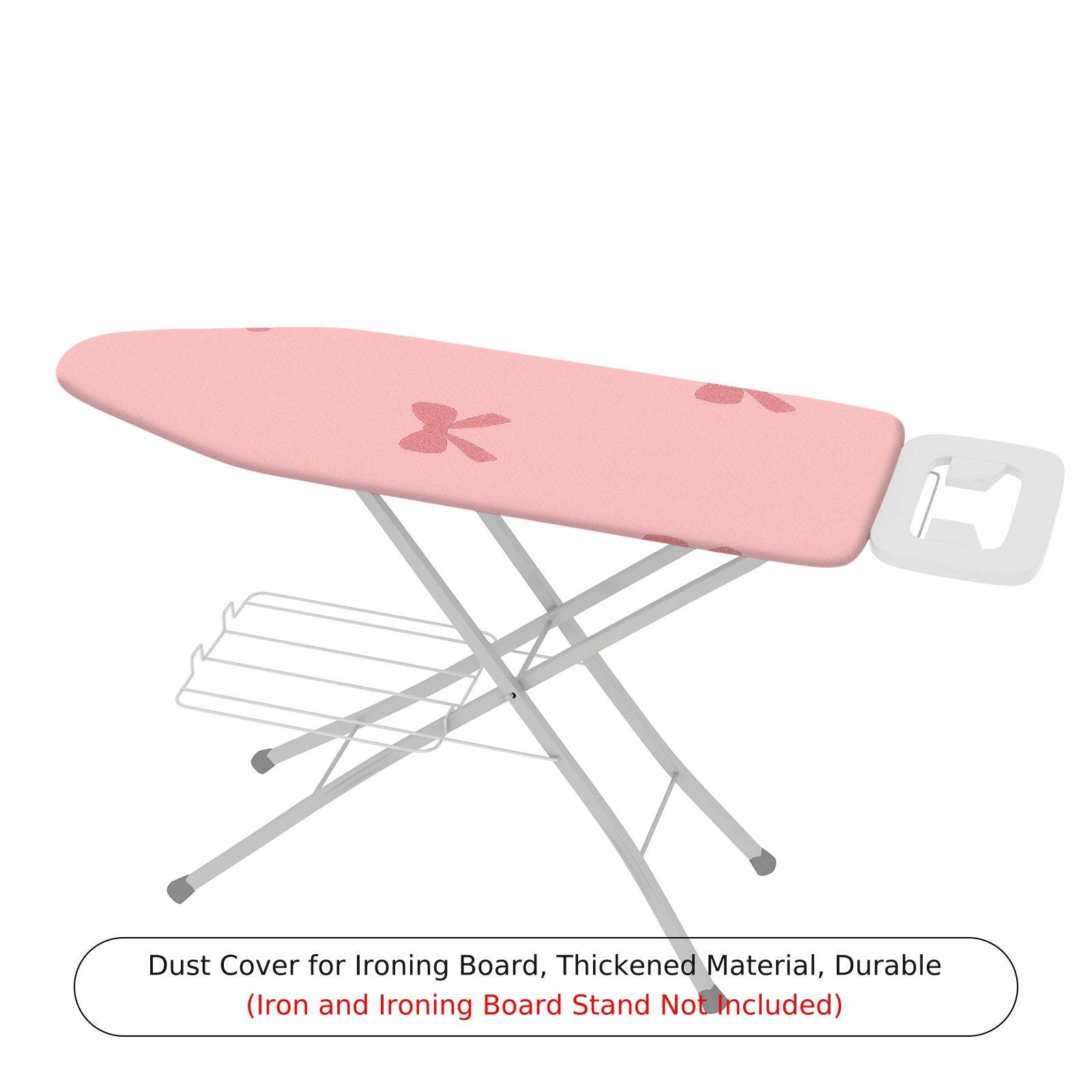 1-Piece Pink Bow Pattern Cute  Ironing Board Cover, Universal Size, Without Board