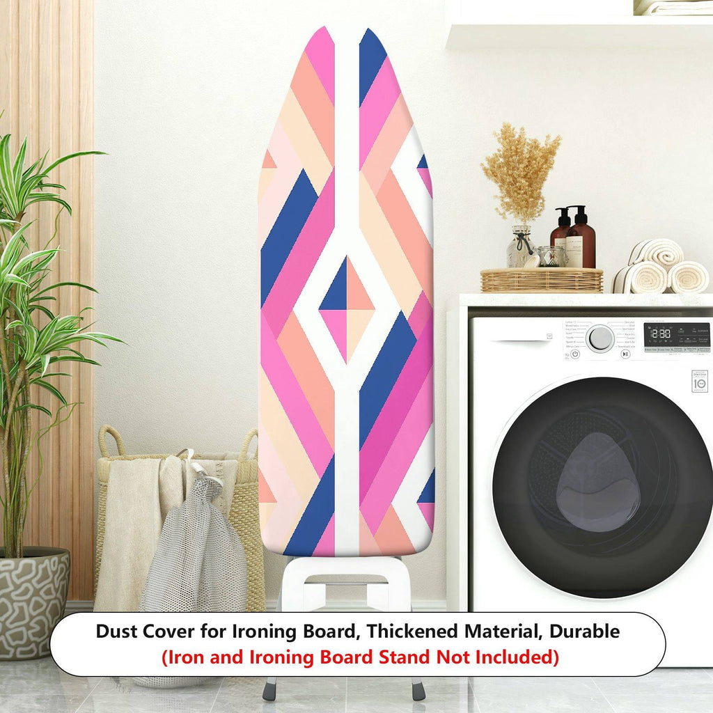 1-Piece Abstract Geometric Colorful  Ironing Board Cover, Universal Size, Without Board