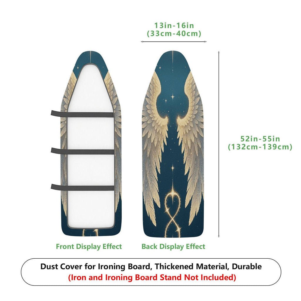 1-Piece Angel Wings Starry Night Glitter  Ironing Board Cover, Universal Size, Without Board