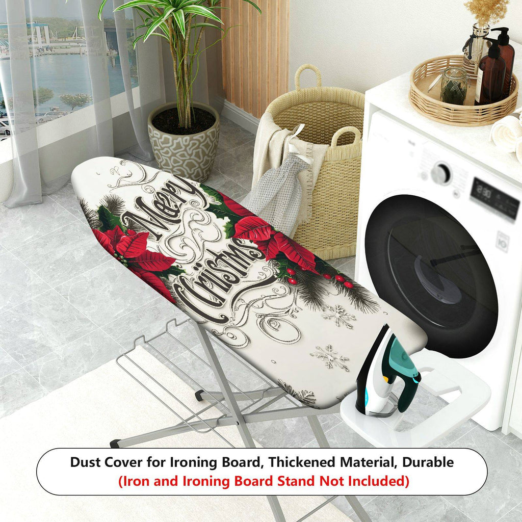 1-Piece Christmas Floral Snow  Ironing Board Cover, Universal Size, Without Board