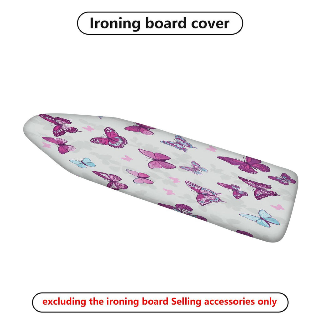 1-Piece Butterfly Pink Floral  Ironing Board Cover, Universal Size, Without Board