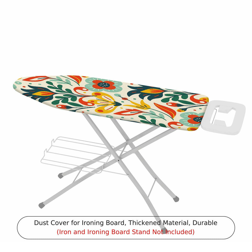 1-Piece Floral Pattern Colorful Abstract Art  Ironing Board Cover, Universal Size, Without Board