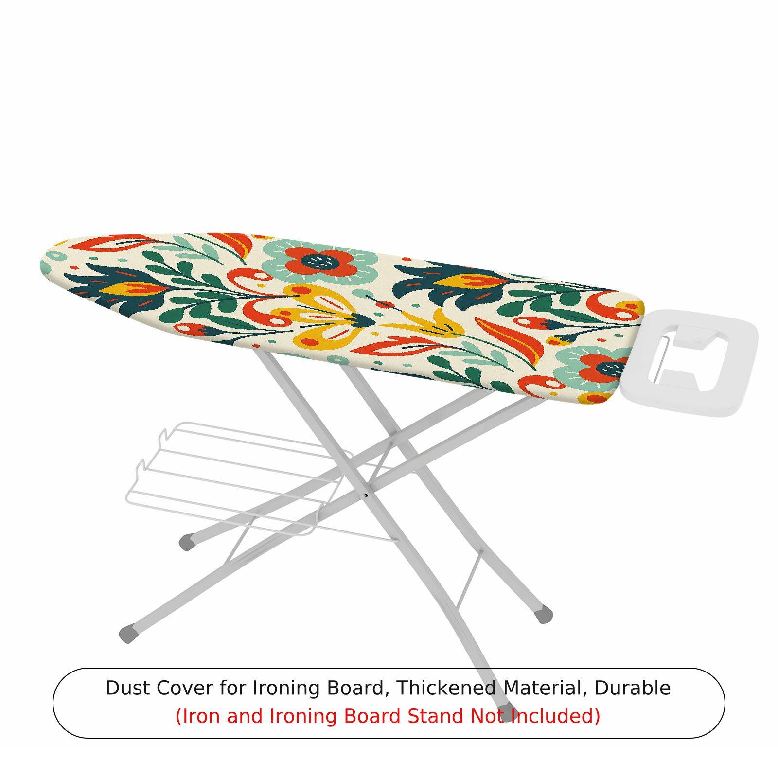 1-Piece Floral Pattern Colorful Abstract Art  Ironing Board Cover, Universal Size, Without Board
