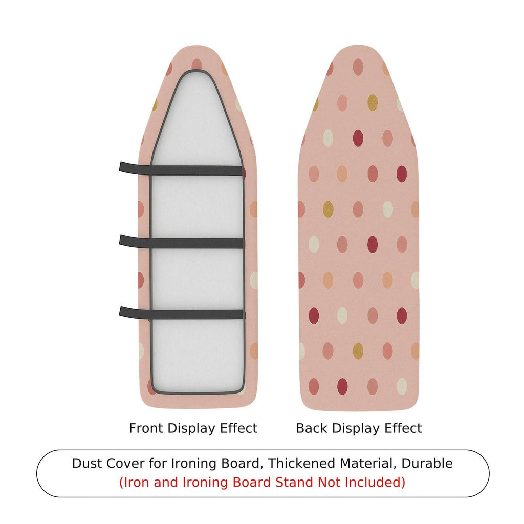 1-Piece Polka Dot Pastel Pink  Ironing Board Cover, Universal Size, Without Board
