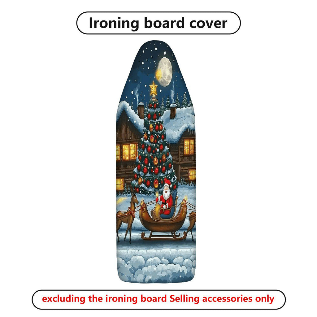 1-Piece Christmas Winter Santa  Ironing Board Cover, Universal Size, Without Board