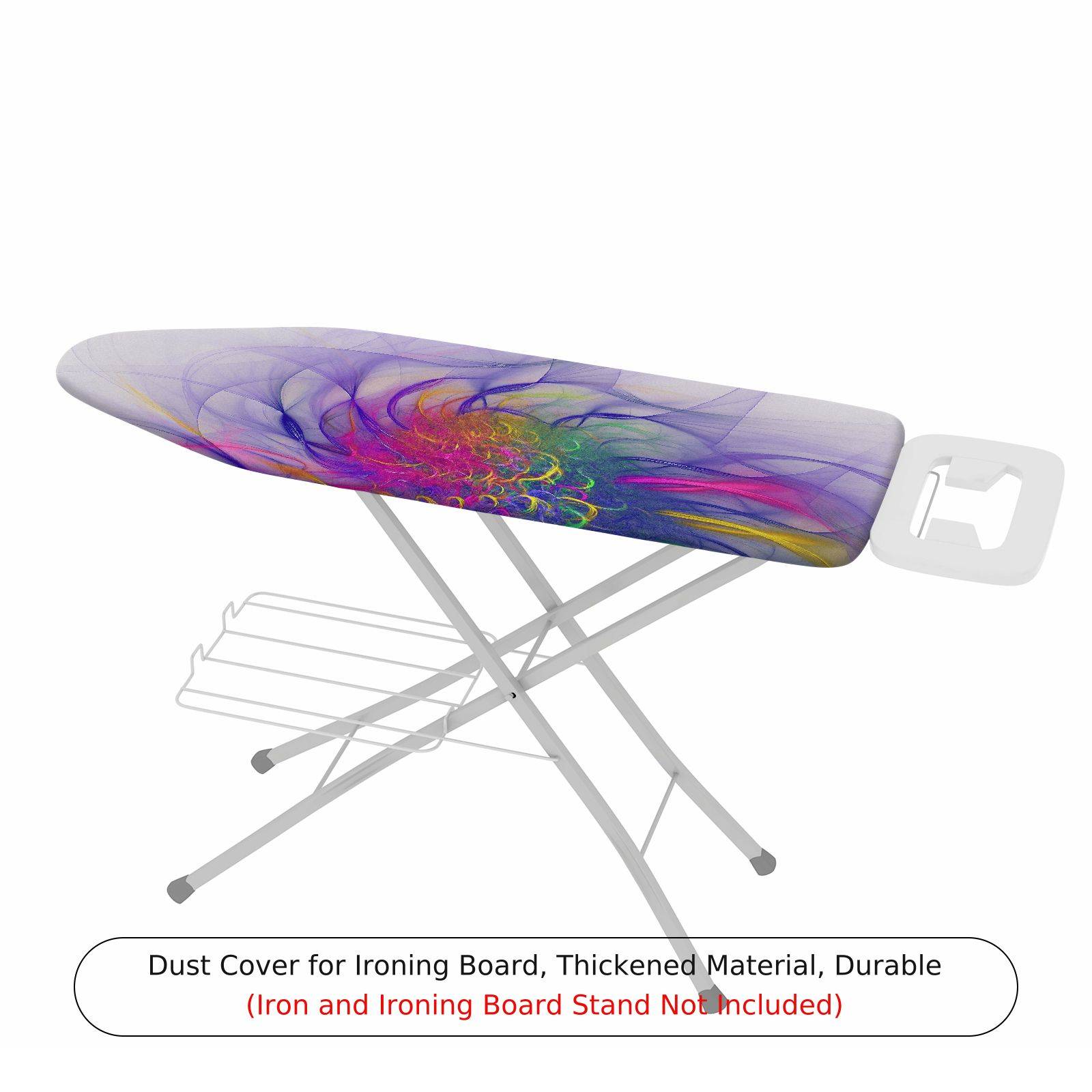 1-Piece Abstract Swirl Colorful Pattern  Ironing Board Cover, Universal Size, Without Board