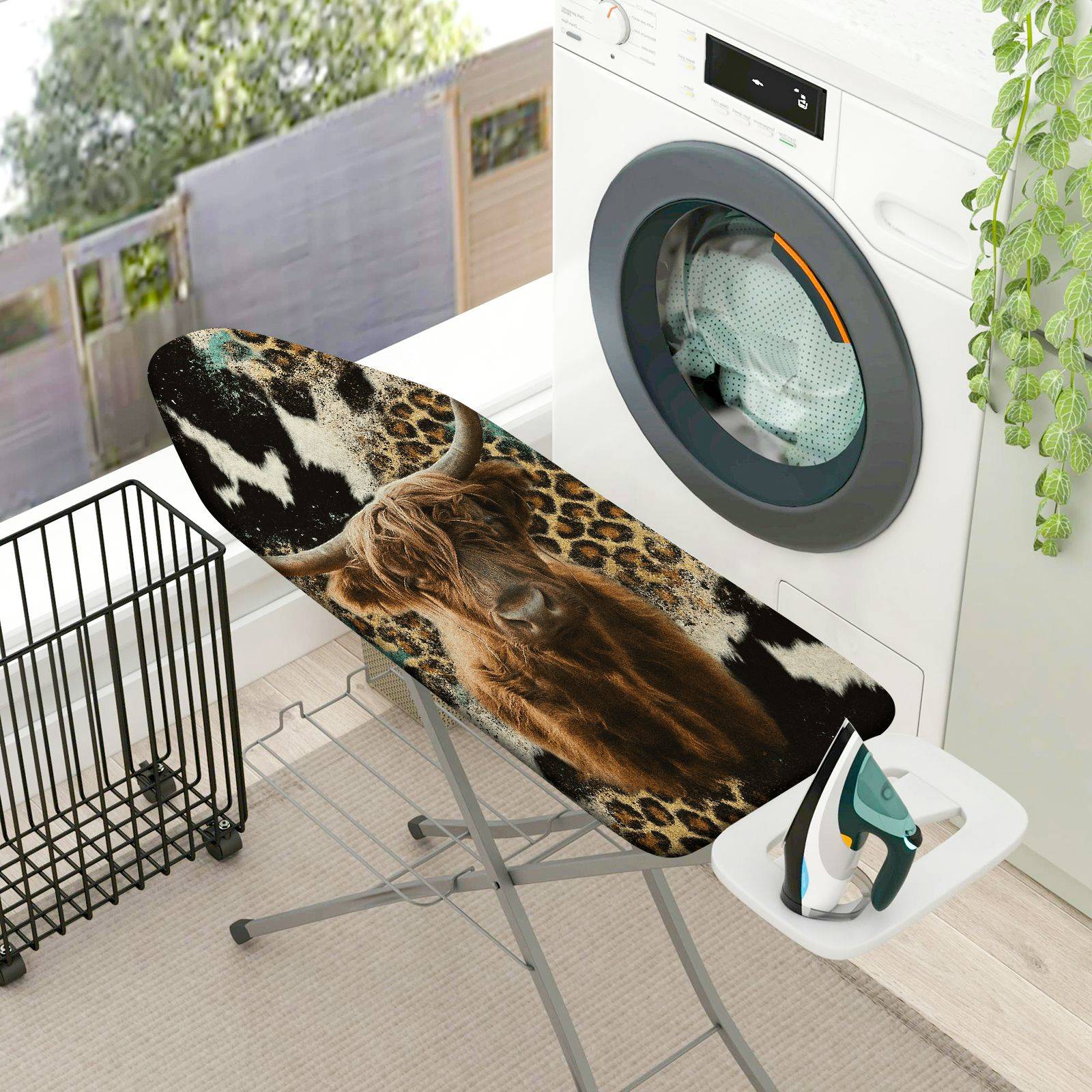 1-Piece Animal Print Safari Wild  Ironing Board Cover, Universal Size, Without Board