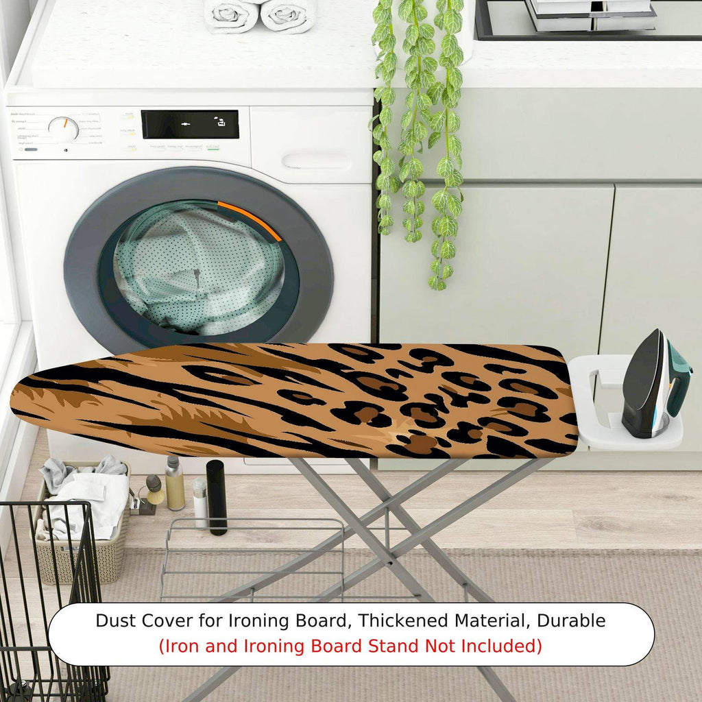 1-Piece Leopard Print Animal Pattern Decorative  Ironing Board Cover, Universal Size, Without Board