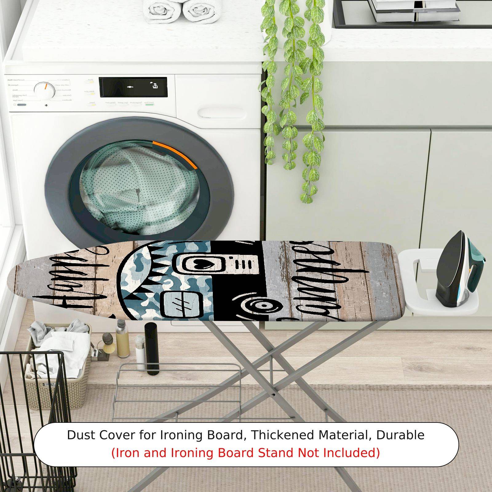 1-Piece Camper Retro Vintage  Ironing Board Cover, Universal Size, Without Board